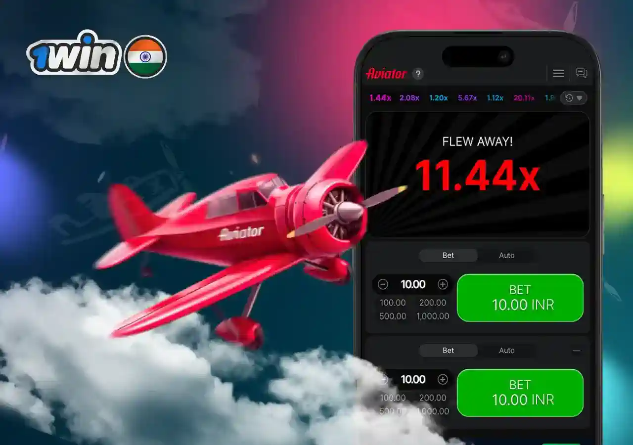 1win crash Aviator game in India
