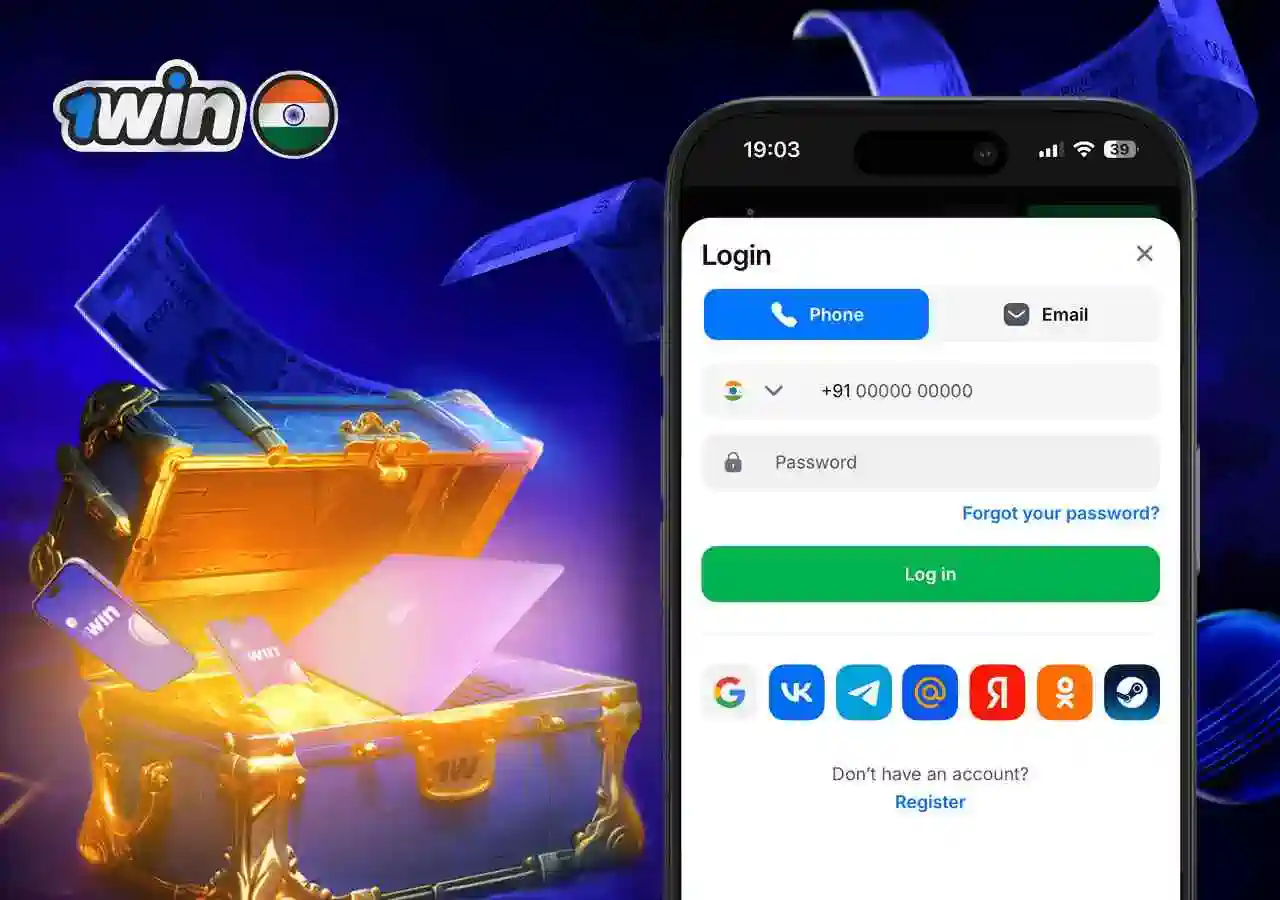 1win login and registration in India